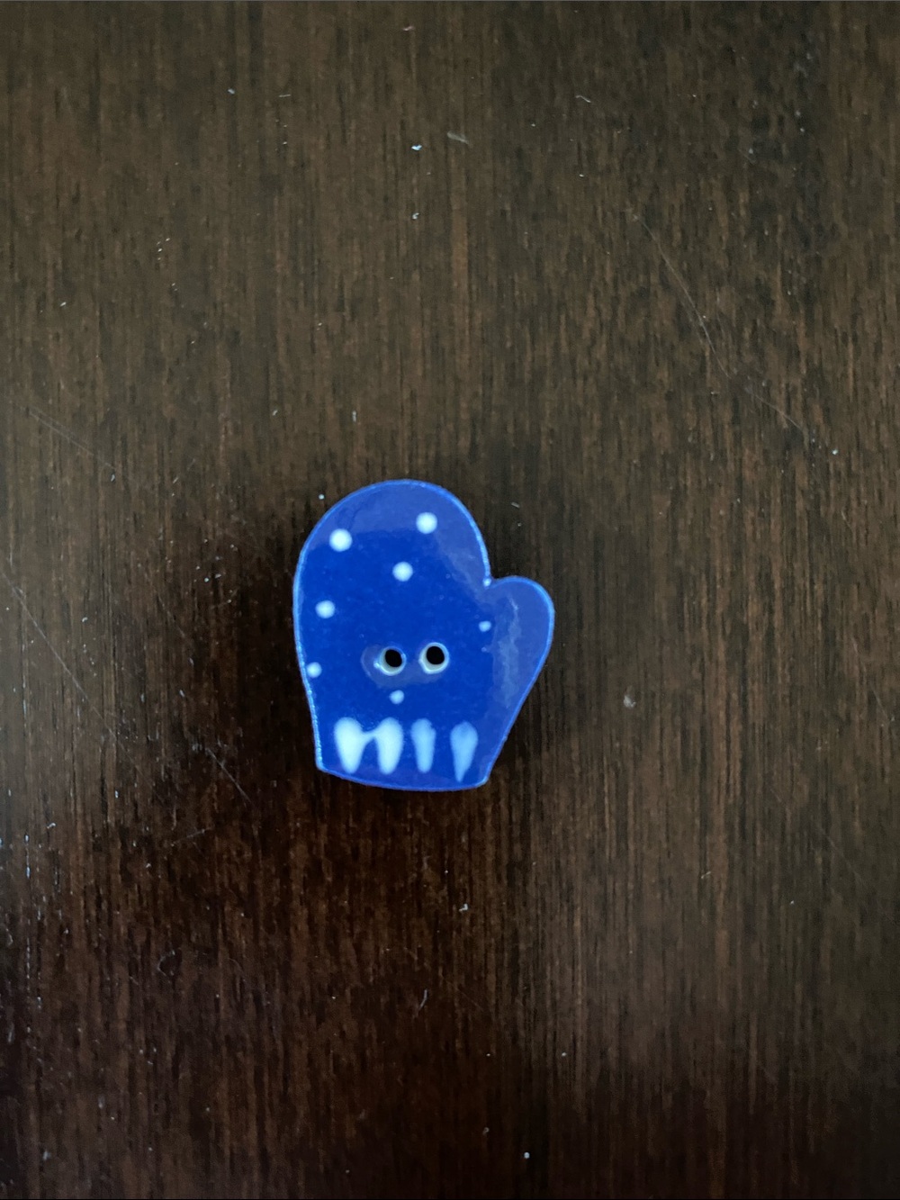 Mill Hill Mitten Button - Blue